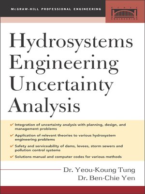 cover image of Hydrosystems Engineering Uncertainty Analysis